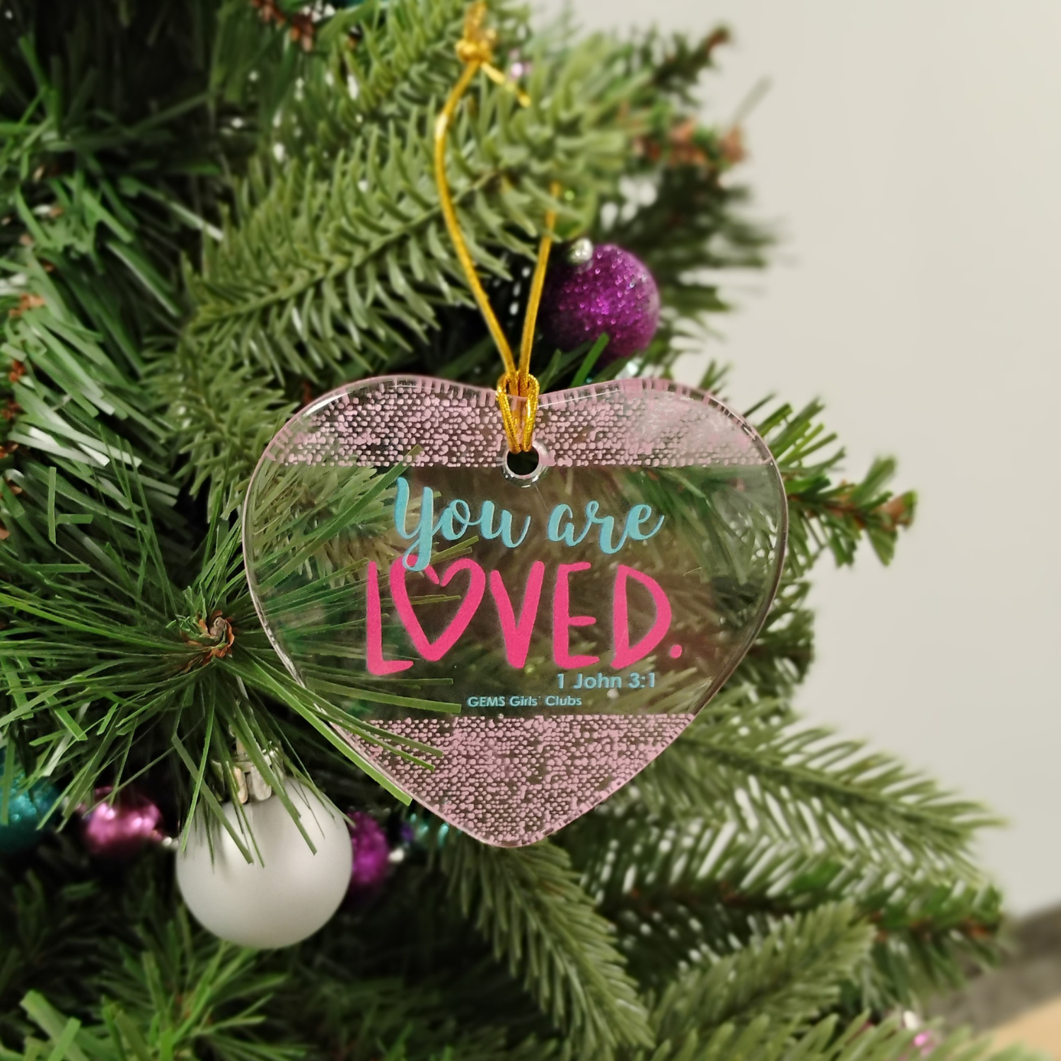 Loved, Accepted & Chosen Trio Sun Catcher Ornaments - Image 4