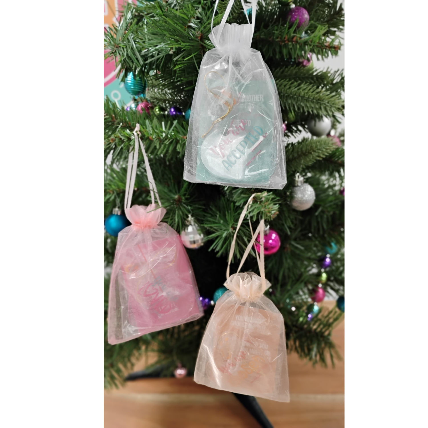Loved, Accepted & Chosen Trio Sun Catcher Ornaments - Image 3